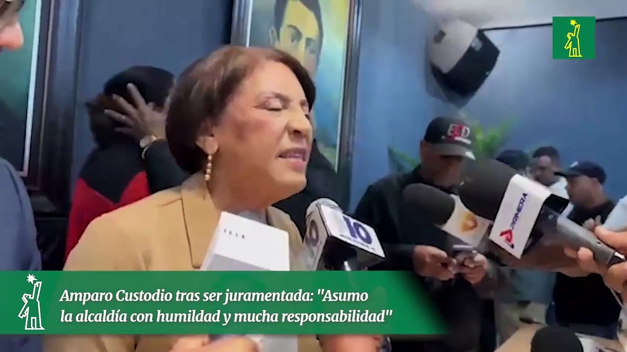 Amparo Custodio tras ser juramentada: "Asumo la alcaldía con humildad y mucha responsabilidad"