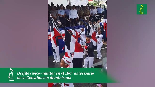 Desfile cívico-militar en el 180º aniversario de la Constitución de la República Dominicana