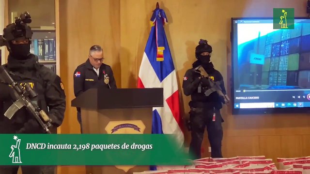 DNCD incauta 2,198 paquetes de drogas