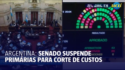 Senado argentino suspende primárias das legislativas para cortar custos