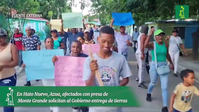 En Hato Nuevo, Azua, afectados con presa de Monte Grande solicitan al Gobierno entrega de tierras