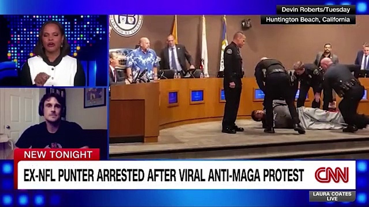 Ex-NFL player who was arrested has a message for Democrats taking on Trump