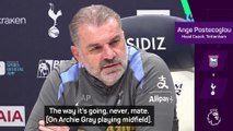 Postecoglou jokes he almost played Archie Gray in goal during injury crisis