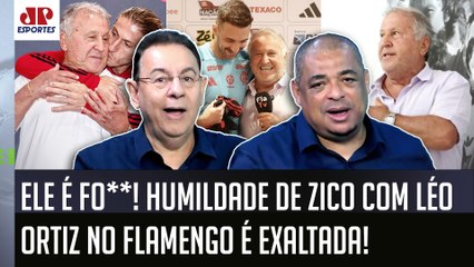 SENSACIONAL! ZICO DÁ SHOW DE HUMILDADE e É EXALTADO após CENA FO** com Léo Ortiz no Flamengo!