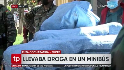 Hombre es aprehendido tras ser sorprendido transportando 800 kg de marihuana