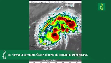 Se forma tormenta Óscar al norte de República Dominicana