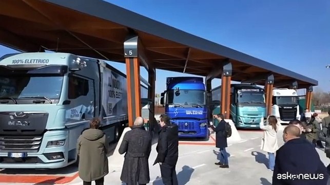 Milence, il primo hub di ricarica per camion elettrici in Italia