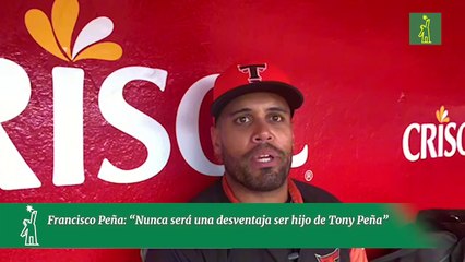 Francisco Peña: “Nunca será una desventaja ser hijo de Tony Peña”
