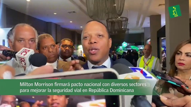 Milton Morrison firmará pacto nacional con diversos sectores para mejorar la seguridad vial en República Dominicana