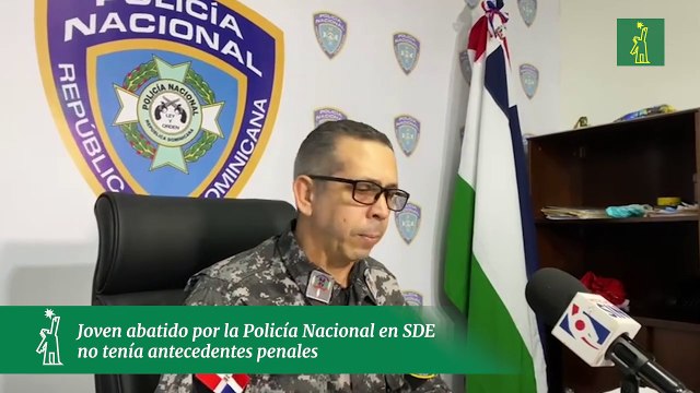Joven abatido por la Policía Nacional en SDE no tenía antecedentes penales