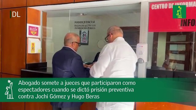 Abogado somete a jueces que participaron como espectadores cuando se dictó prisión preventiva contra Jochi Gómez y Hugo Beras.mp4