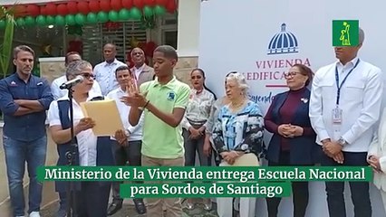 Ministerio de la Vivienda entrega Escuela Nacional para Sordos de Santiago