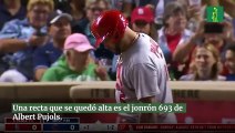 Una recta que se quedó alta es el jonrón 693 de Albert Pujols.