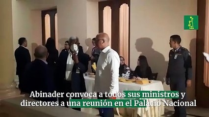 Abinader convoca a todos sus ministros y directores  a una reunión en el Palacio Nacional