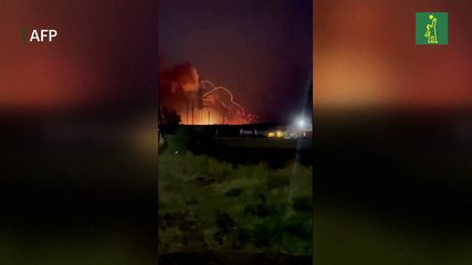 Arde un depósito de municiones ruso cerca de la frontera ucraniana