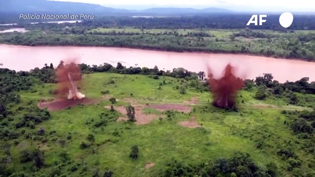 Policía de Perú destruye 64 pistas clandestinas usadas para narcotráfico
