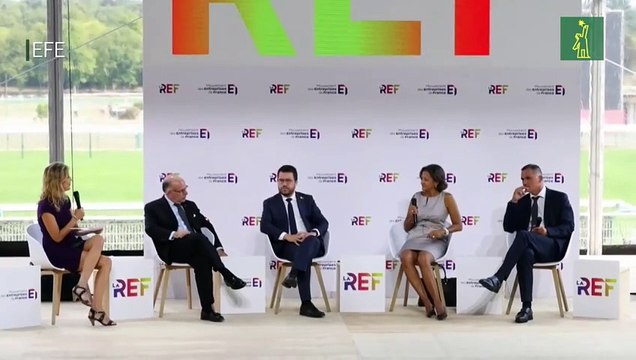 Aragonès defiende en París una Cataluña independiente en una Europa federal