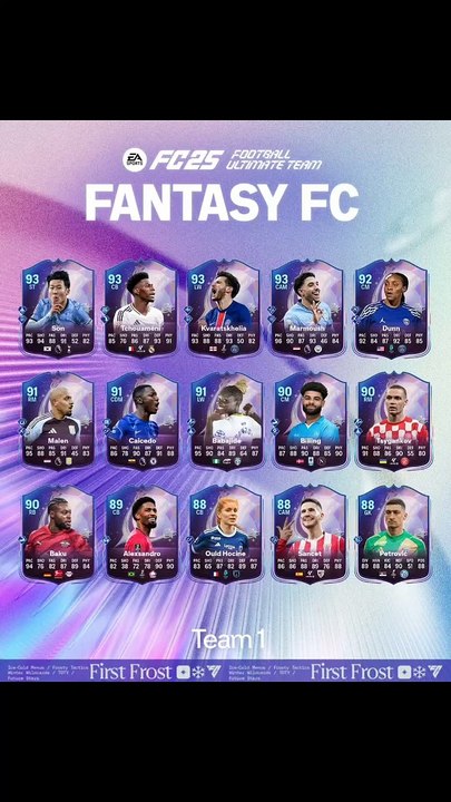 💥FC 25 Fantasy FC Team 1💥