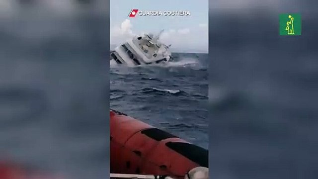 Naufragio de un yate de lujo en la costa italiana