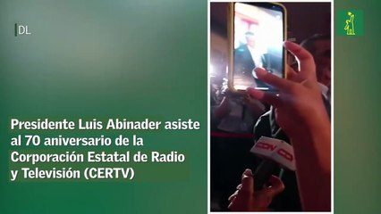 Presidente Luis Abinader asiste al 70 aniversario de la Corporación Estatal de Radio y Televisión (CERTV)