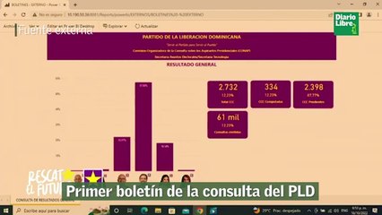 Primer boletín de la consulta del PLD