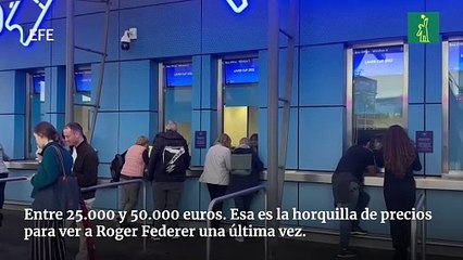 Entradas de hasta 50.000 euros para ver el último partido de Federer