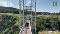 El puente de cristal de Dashbashi, una estructura suspendida única en el mundo