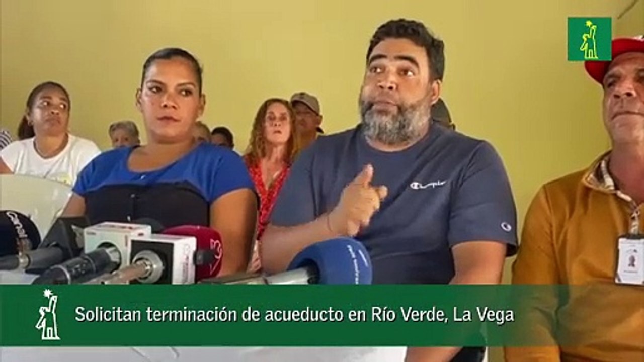 Solicitan terminación de acueducto en Río Verde, La Vega