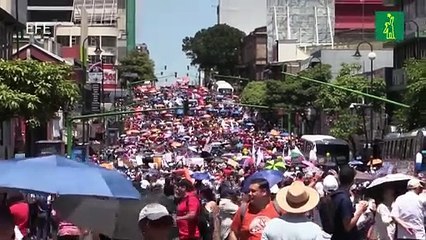 En defensa del presupuesto educativo, estudiantes salen a las calles en Costa Rica.mp4