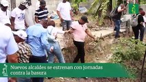 Nuevos alcaldes se estrenan con jornadas contra la basura