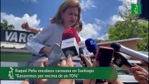 Raquel Peña Encabeza Caravana En Santiago