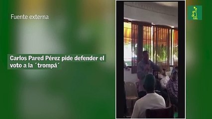 Carlos Pared Pérez pide defender el voto a la ´trompá´