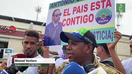 FALPO realiza manifestación en apoyo a empresario canadiense Antonio Carbone