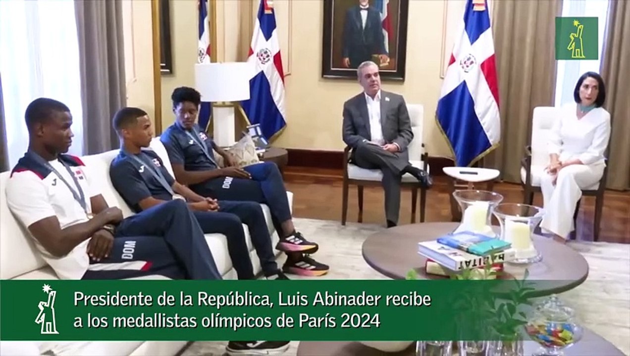 Presidente De La República, Luis Abinader Recibe A Los Medallistas Olímpicos De París 2024