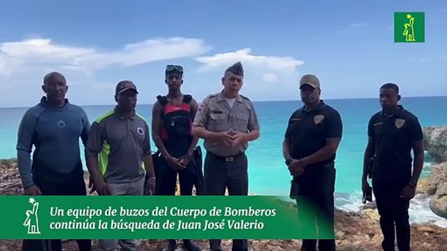 Un equipo de buzos del Cuerpo de Bomberos continúa la búsqueda de Juan José Valerio