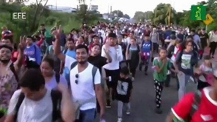 Cerca de 3.000 de migrantes parten en nueva caravana desde la frontera sur de México