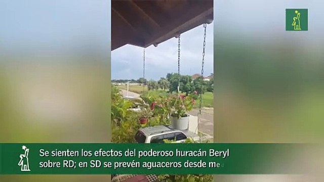 Se Sienten Los Efectos Del Poderoso Huracán Beryl Sobre Rd; En Sd Se Prevén Aguaceros Desde Mediodía