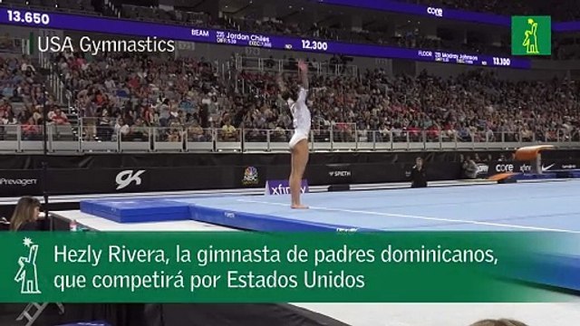 Hezly Rivera, la gimnasta de padres dominicanos, que competirá por Estados Unidos