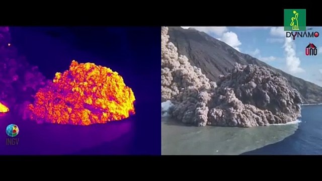 Los volcanes italianos Estrómboli y Etna entran en intensa actividad con erupciones, lava y cenizas