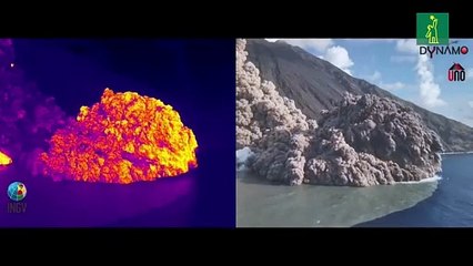 Los volcanes italianos Estrómboli y Etna entran en intensa actividad con erupciones, lava y cenizas