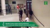 Wander Franco asiste a juicio preliminar en su contra por abuso sexual a una menor de edad