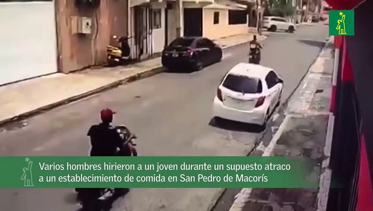 Varios hombres hirieron a un joven durante un supuesto atraco a un establecimiento de comida en San Pedro de Macorís