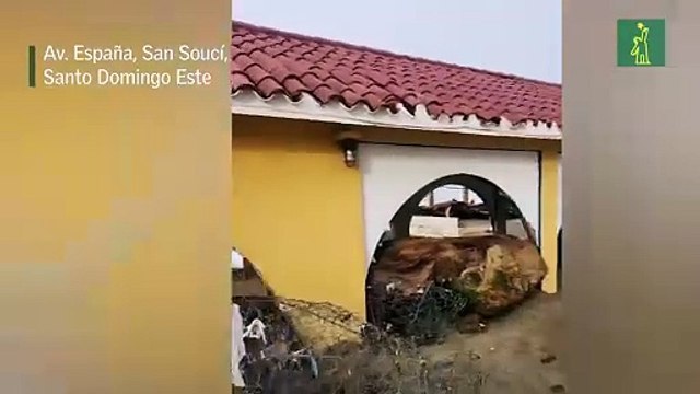 Así quedó el Club Naval para Oficiales de la Armada tras el paso del huracán Beryl por República Dominicana