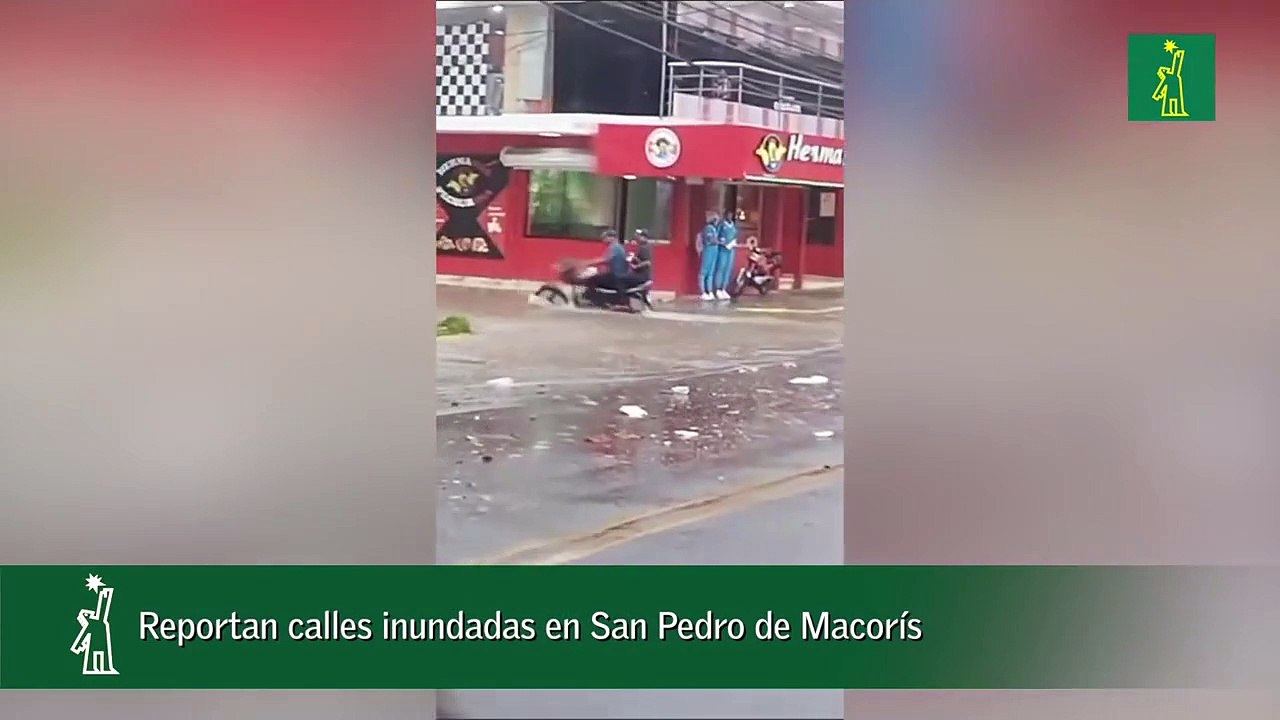Reportan Calles Inundadas En San Pedro De Macorís