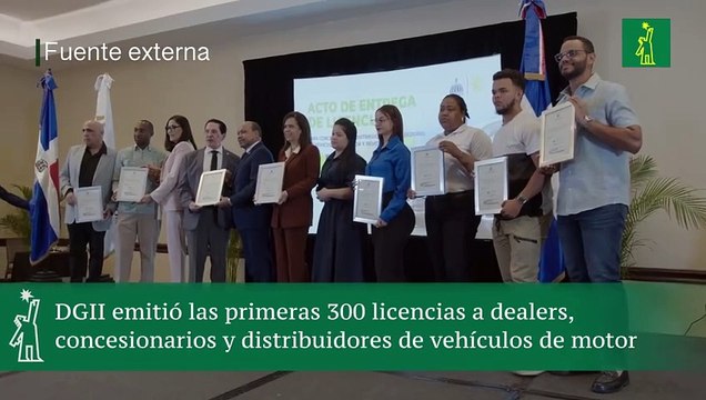 DGII emitió las primeras 300 licencias a dealers, concesionarios y distribuidores de vehículos de motor