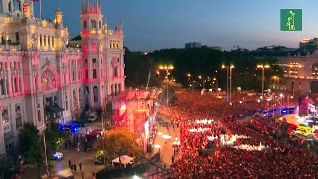 Madrid vibra con la selección española triunfadora en la Eurocopa