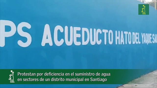 Protestan Por Deficiencia En El Suministro De Agua En Sectores De Un Distrito Municipal En Santiago