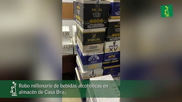 Robo millonario de bebidas alcohólicas en almacén de Casa Brugal en Santiago