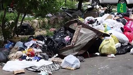 La basura sigue cobrando espacio en Santo Domingo Este