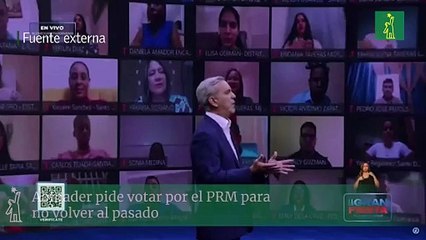 Abinader pide votar por el PRM para no volver al pasado